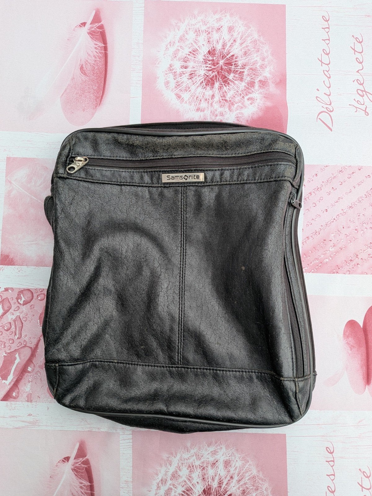 Heren draagtas | Samsonite | Zwart, Sieraden, Tassen en Uiterlijk, Tassen | Schoudertassen, Ophalen of Verzenden, Zwart, Leer