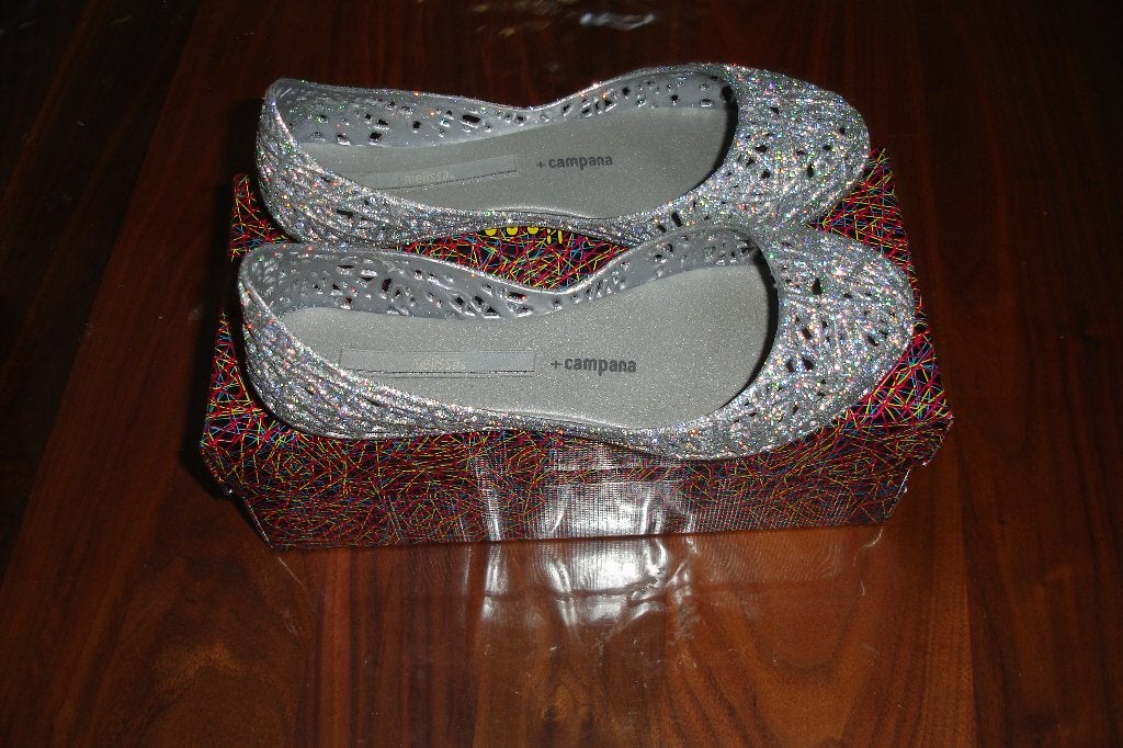 Mini melissa pump plastic schoen maat 33 zilver: nieuw!, Mini melissa, Meisje, Schoenen, Nieuw