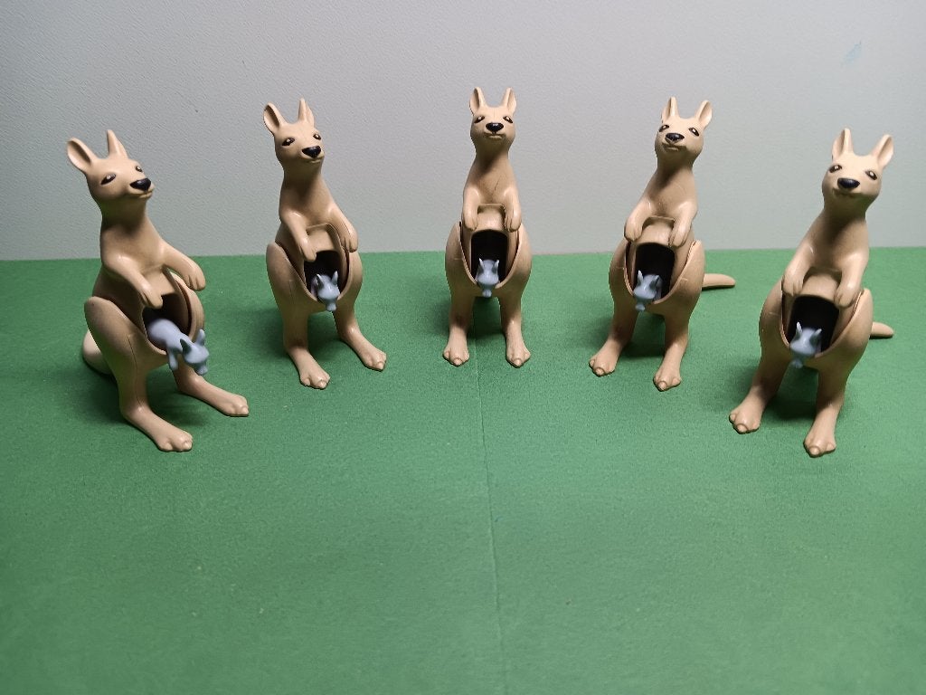 Playmobil Dieren Kangeroe + baby   ***** per stuk 1,50 *****, Verzenden, Gebruikt, Losse onderdelen