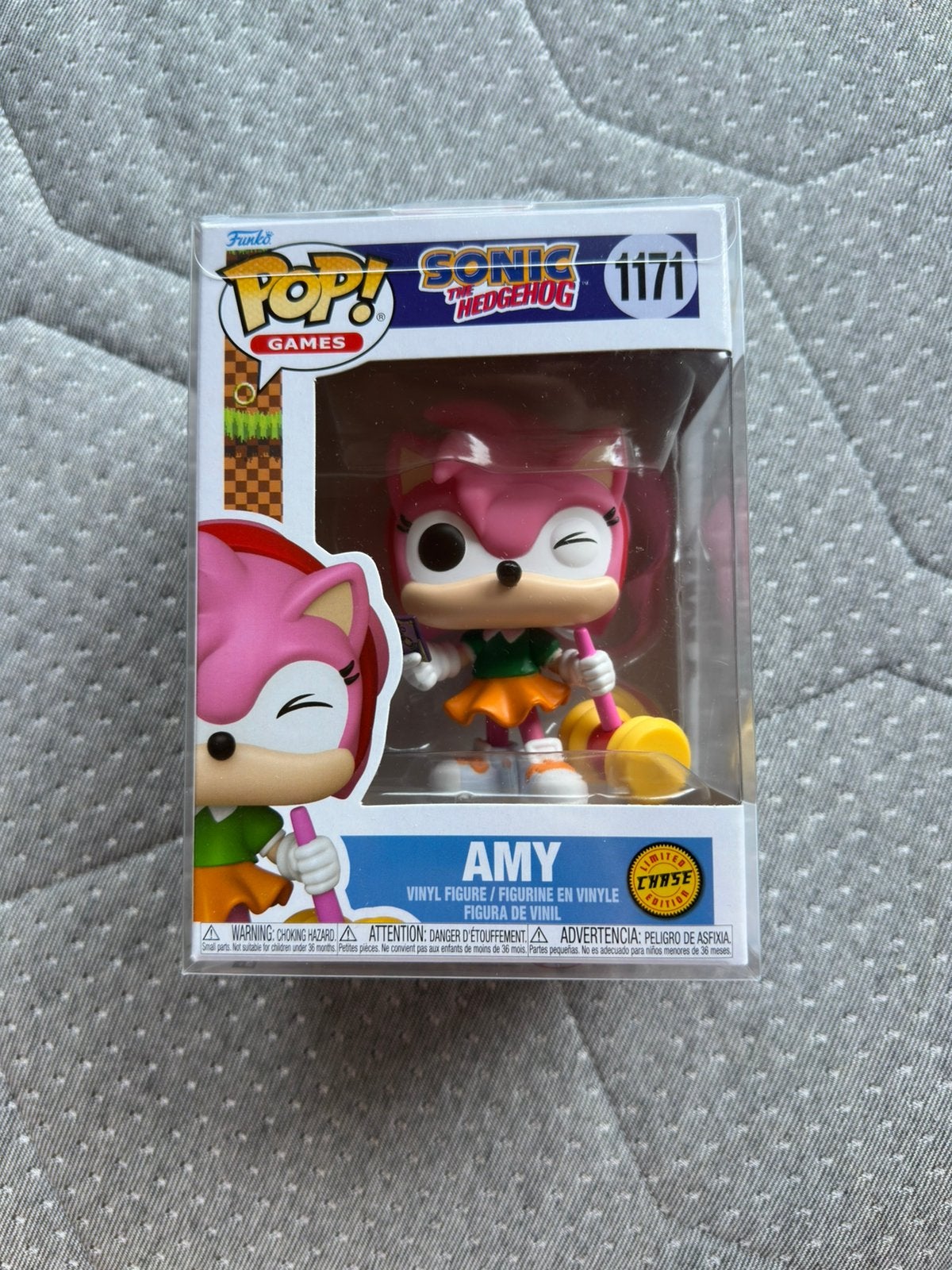 Funko Pop Sonic the Hedgehog Amy #1171 CHASE + Protector, Verzamelen, Ophalen of Verzenden, Nieuw