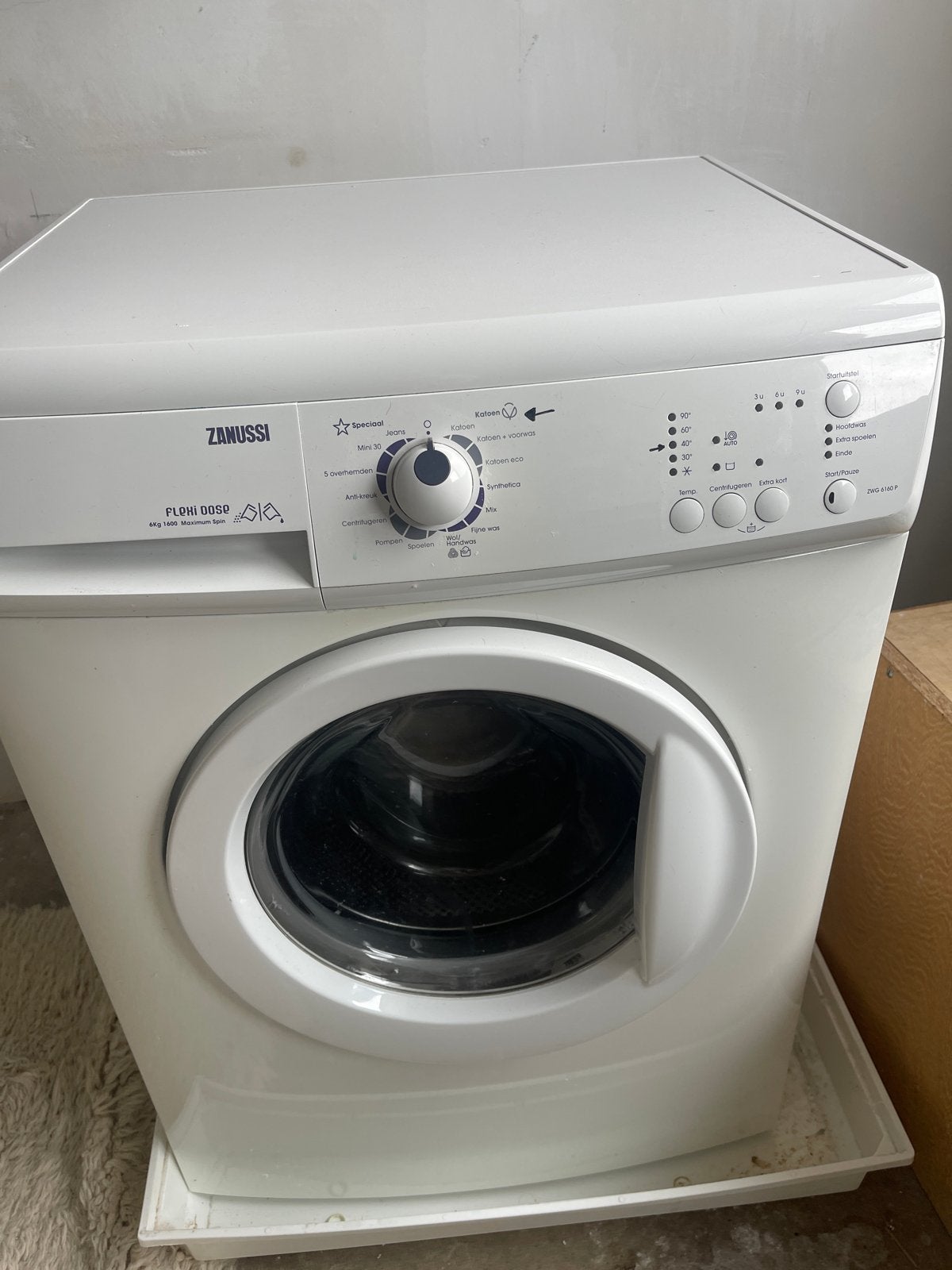 Zanussi ZWG6160P Wasmachine - Voorlader, Witgoed en Apparatuur, Wasmachines, Ophalen, 6 tot 8 kg, Voorlader, 85 tot 90 cm