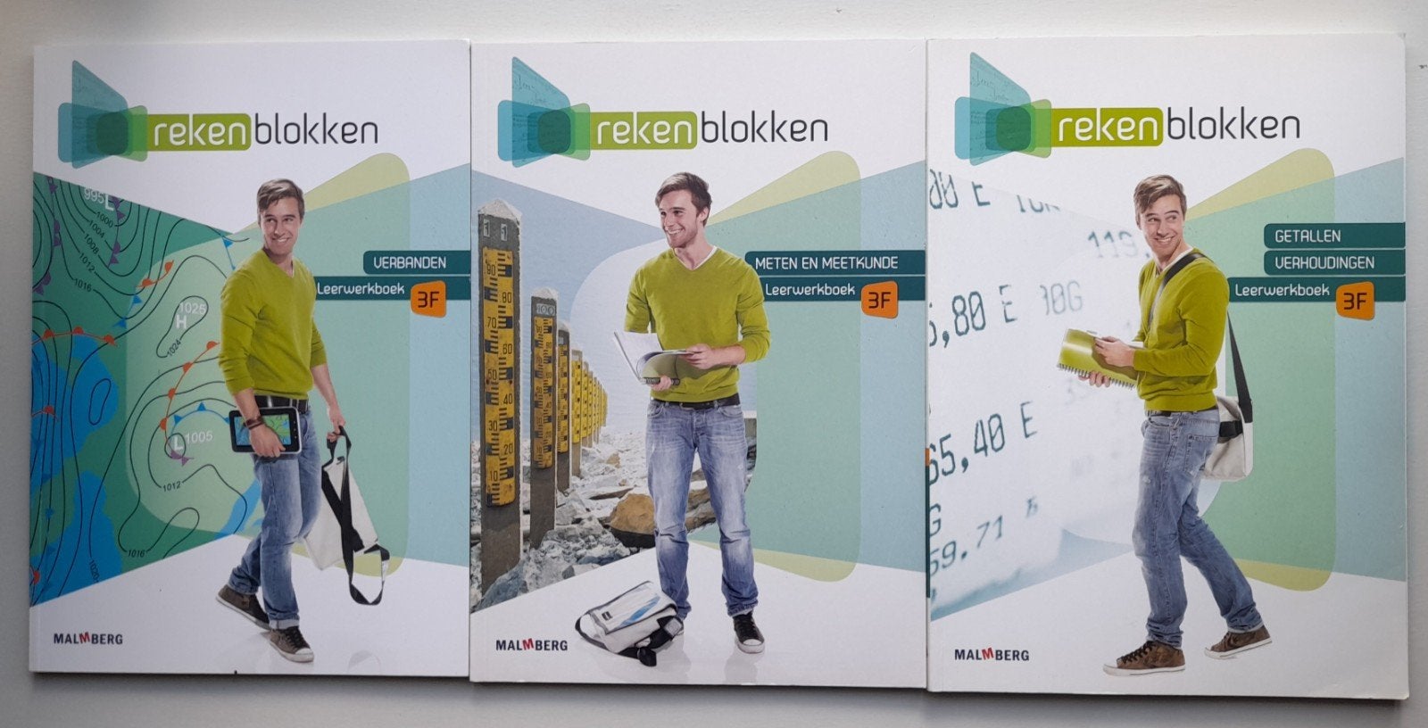 Rekenblokken 3F Leerwerkboeken, Ophalen, Zo goed als nieuw, Nederlands
