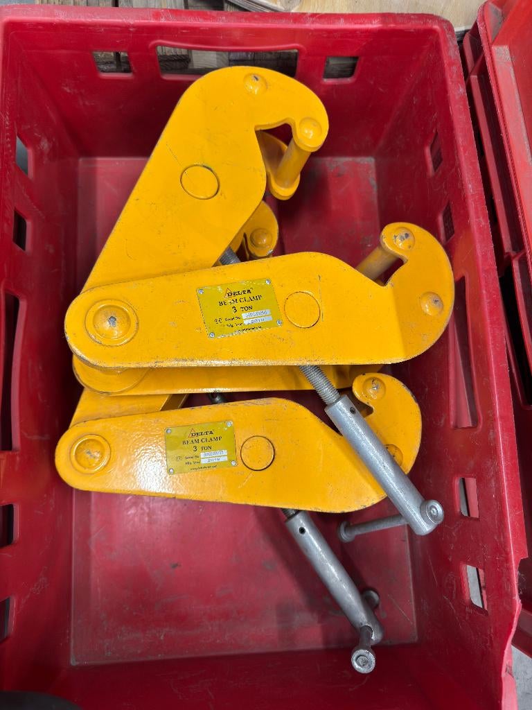 Delta balkklem 3 ton (2 stuks), Ophalen, Gebruikt, Handmatig