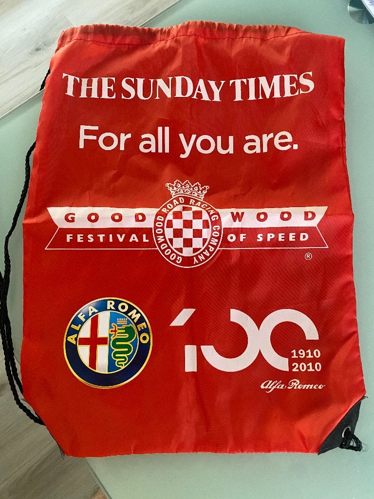 Alfa Romeo tas, Good Wood Festival of Speed, AR 100 jaar, Verzenden, Nieuw, Auto's