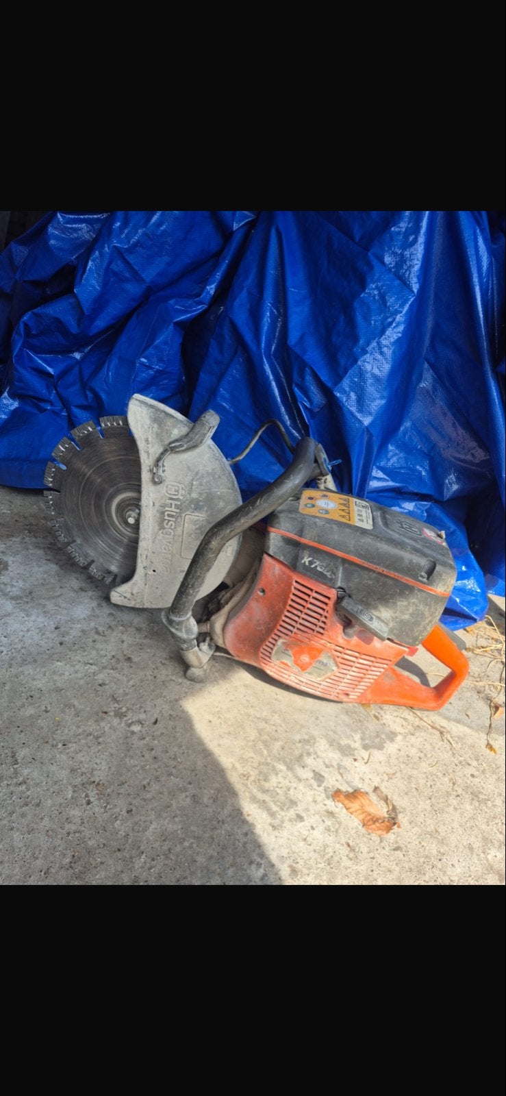 Husqvarna K760  Bandenzaag - Krachtige Doorslijper, Doe-het-zelf en Verbouw, Ophalen, Gebruikt, 70 mm of meer, Overige typen