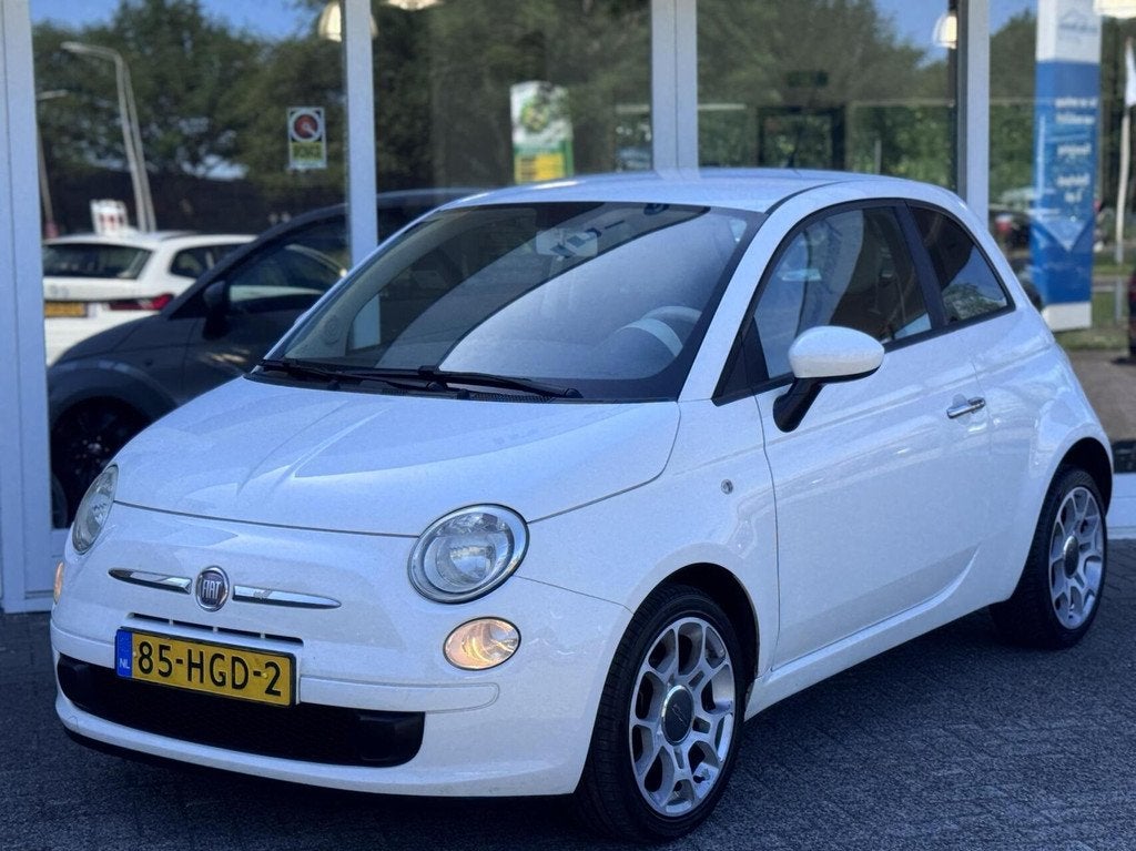 Fiat 500 1.2 Lounge Automaat,Leder,Airco,Lmv,Radio/cd, Auto's, Fiat, Stof, Gebruikt, 1242 cc, 4 cilinders