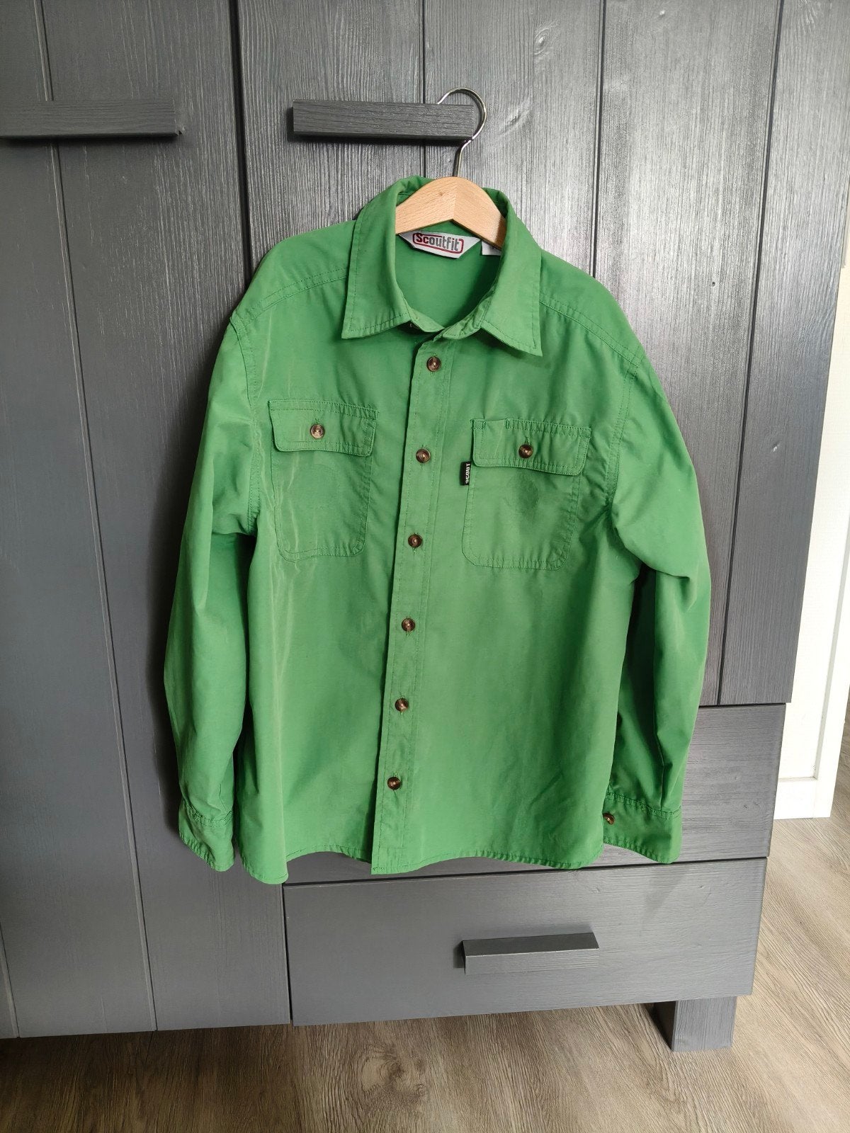 Scoutfit scouting blouse maat 146, Gebruikt, Jongen of Meisje, Overhemd of Blouse, Ophalen of Verzenden
