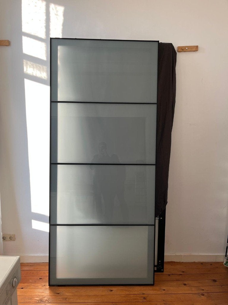 IKEA PAX Schuifdeuren - 200 cm breed / 236 cm hoog + rails, Ophalen, Gebruikt, 200 cm of meer, 200 cm of meer