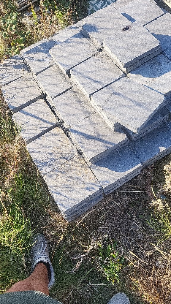 Belgisch hardsteen antique tegels, Tuin en Terras, Ophalen, Nieuw, 5 tot 10 m², Natuursteen
