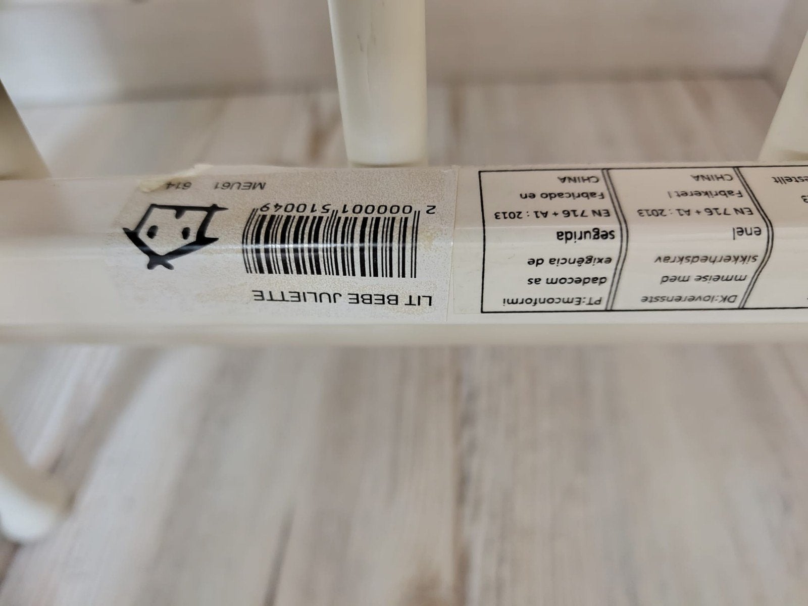 Luxe metalen ledikant, Kinderen en Baby's, Babywiegjes en Ledikanten, Ophalen, Gebruikt, Ledikant