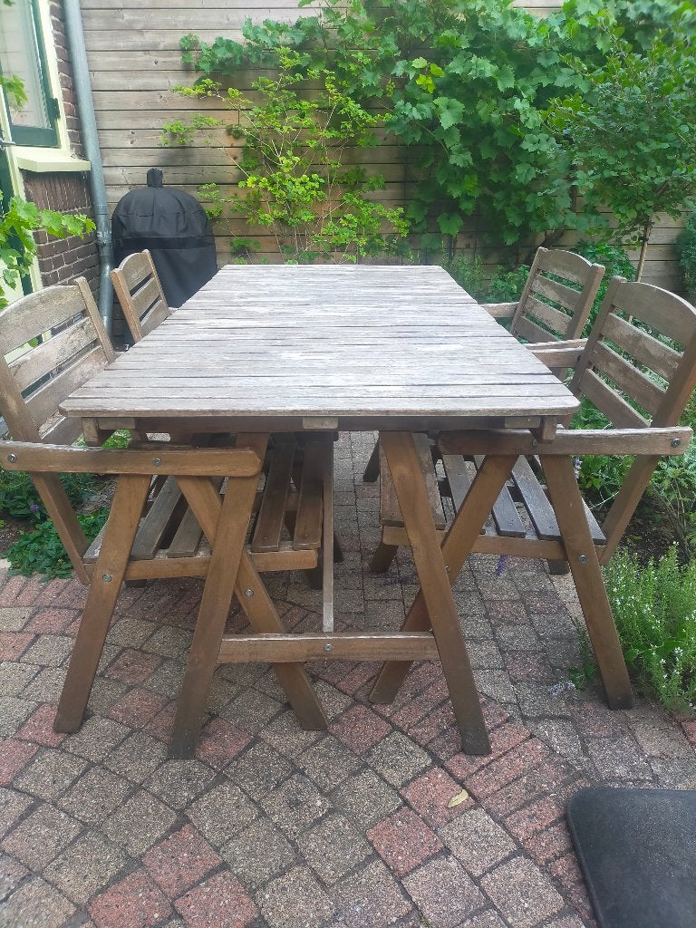 Tuinset Ikea (Askholmen oude versie), Ophalen, 4 zitplaatsen, Gebruikt, Tuinset