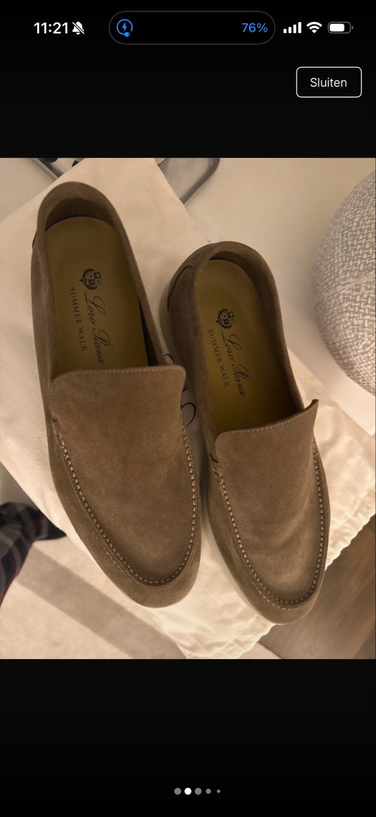 Loro Piana Summerwalk Loafers 42, Ophalen of Verzenden, Zo goed als nieuw, Bruin, Loafers
