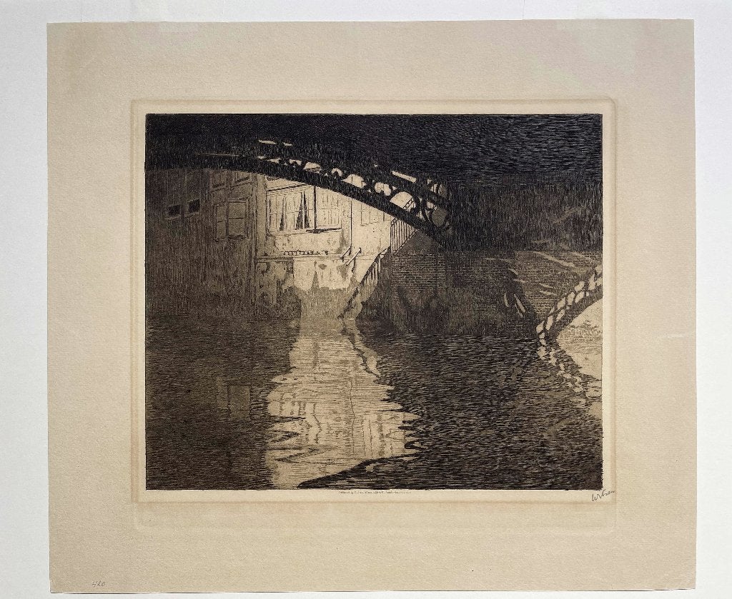 Willem Witsen ets Dordrecht Voorstraatshaven III, Antiek en Kunst, Ophalen of Verzenden