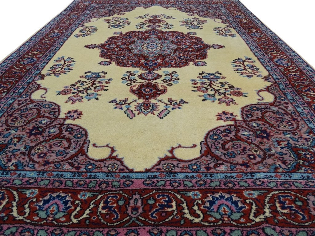 Perzisch tapijt - Hereke - 285 x 201 cm - Handgeknoopt, Crème, -, -, 200 cm of meer