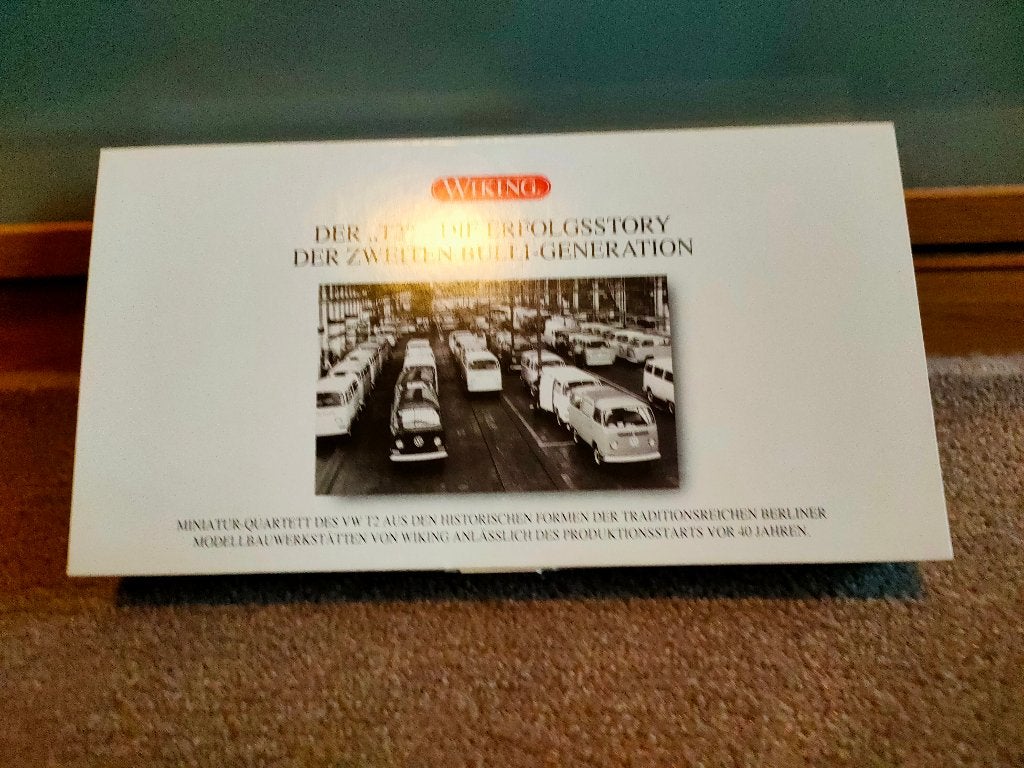 WIKING -VW T2 SET - ZGAN 1:87 - in promotie doos, Ophalen of Verzenden, Zo goed als nieuw, Auto, Wiking