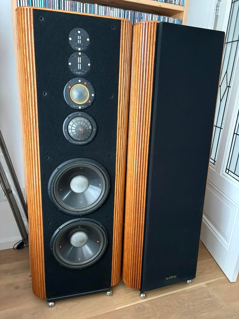 Infinity Kappa 9, Gebruikt, 120 watt of meer, Front, Rear of Stereo speakers, Ophalen