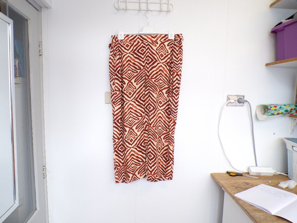 Broek Only Carmakoma offwhite/oranje/bruin 46 nieuw!, Kleding | Dames, Grote Maten, Overige kleuren, Nieuw, Ophalen of Verzenden
