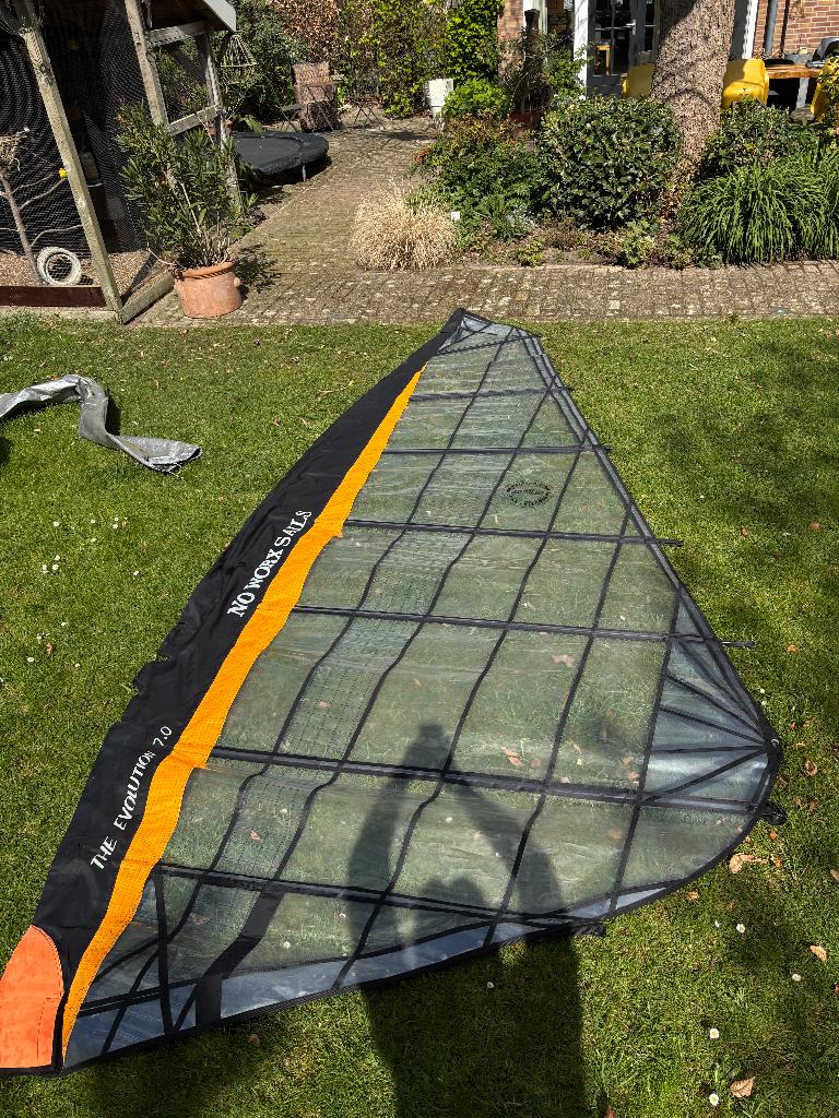 windsurfzeil, Watersport en Boten, Windsurfen, Zo goed als nieuw, Zeil, Met draagtas, Ophalen