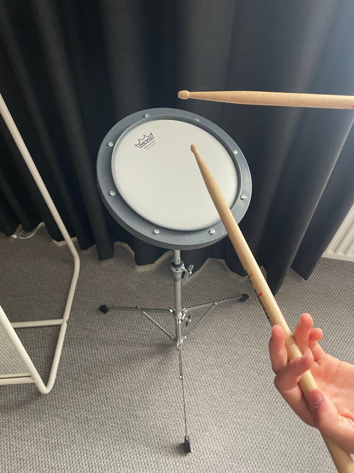 Remo Practice Pad met standaard en Vic Firth drumstokken, Ophalen, Zo goed als nieuw, Overige merken
