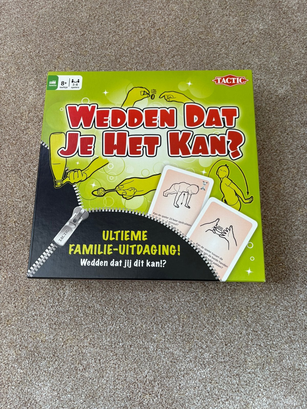 Wedden dat je het kan? Spel bordspel van Tactic zgan, Een of twee spelers, Ophalen of Verzenden, Zo goed als nieuw