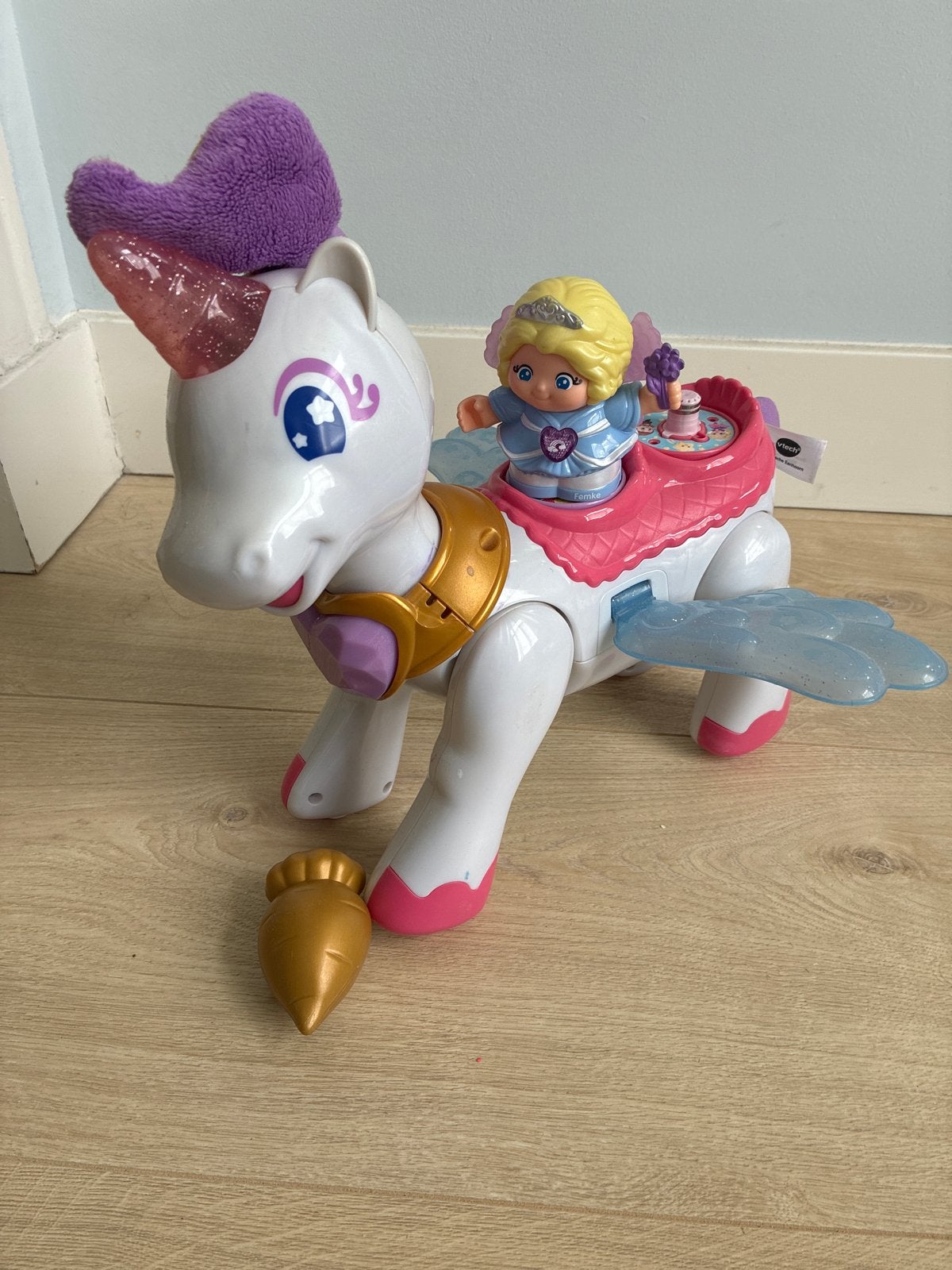 VTech Zoef Zoef Dieren Eenhoorn met Prinses, Ophalen, Zo goed als nieuw, Meisje