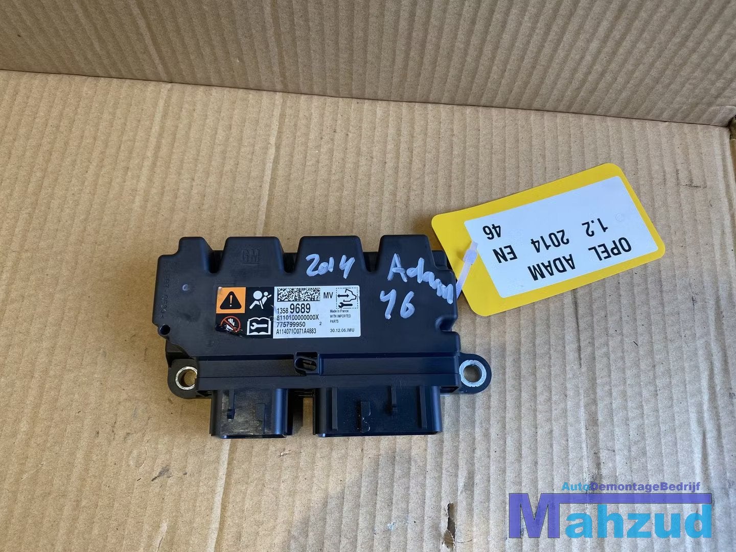 OPEL ADAM Airbag module 13589689 zafira meriva astra K, Gebruikt, Opel Automobile GmbH, Ophalen of Verzenden, Kontakt@opel-infoservice.de
