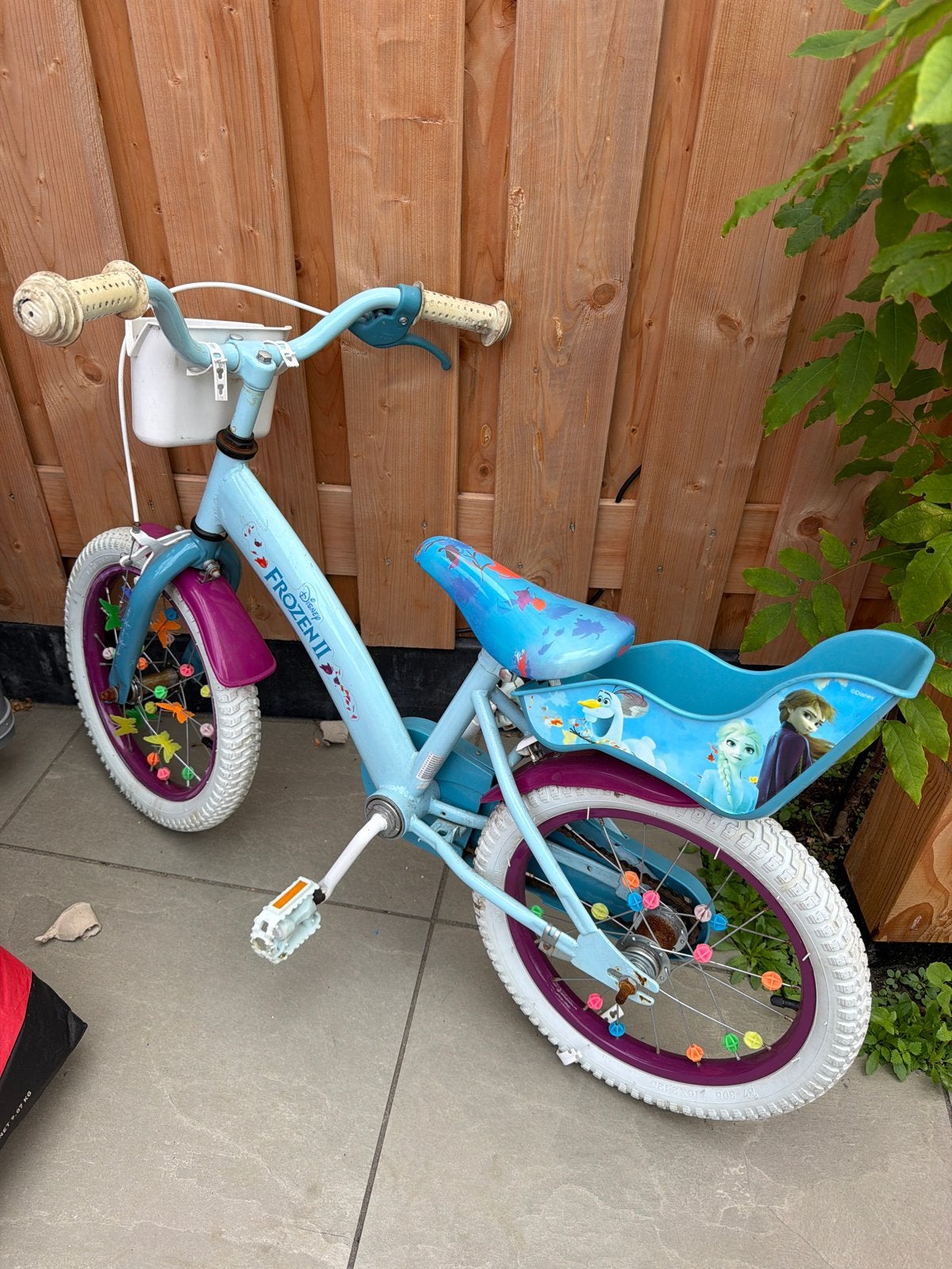 Frozen II kinderfiets 16 inch, Fietsen en Brommers, Ophalen of Verzenden, Gebruikt, 16 tot 20 inch