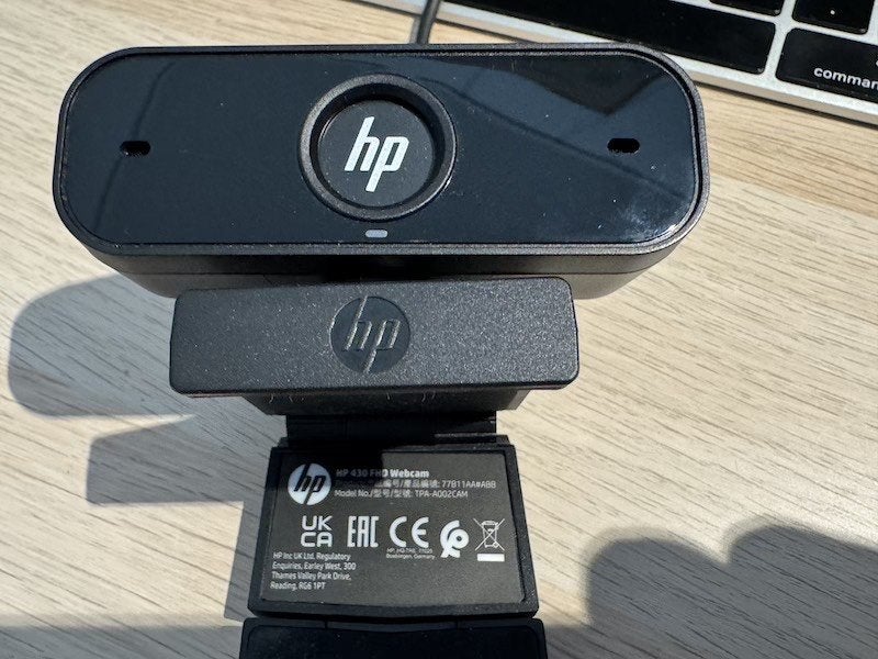 HP 430 FHD webcam, Computers en Software, Webcams, Ophalen, Zo goed als nieuw, HP, Fotofunctie