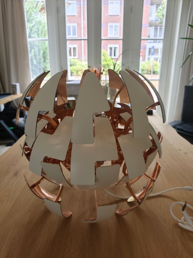 IKEA Lamp PS 2014 - wit koper 35cm, Huis en Inrichting, Lampen | Hanglampen, Ophalen, Kunststof, Gebruikt, E27 (groot)