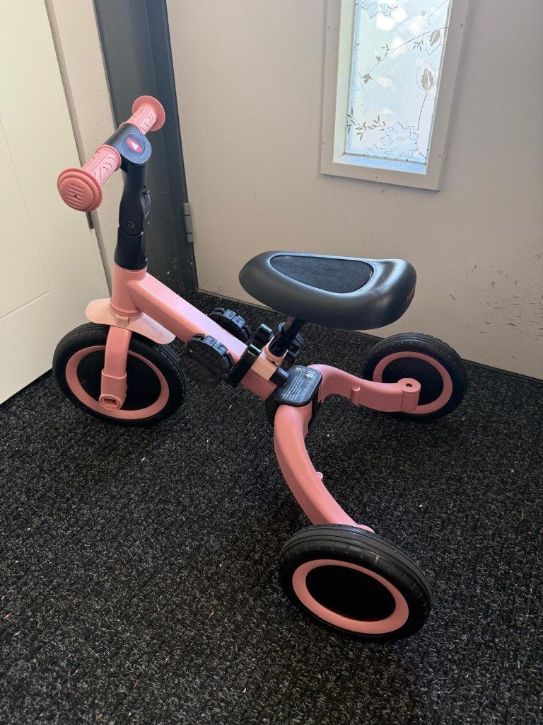 Topmark 4 in1 Driewieler - Loopfiets - Balance Bike (Roze), Ophalen, Zo goed als nieuw, Topmark