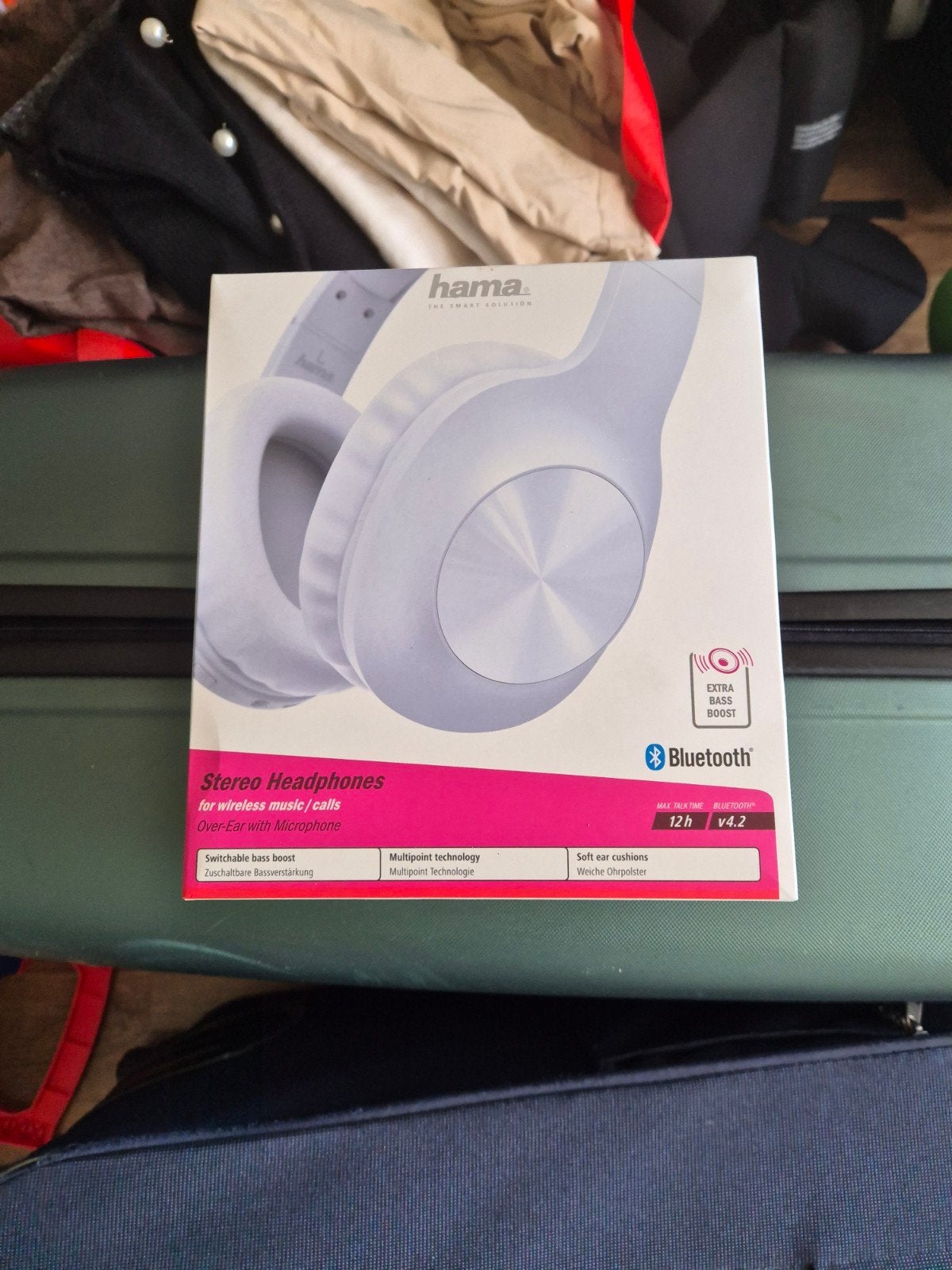 Hama Bluetooth Over-Ear Koptelefoon met Microfoon, Audio, Tv en Foto, Koptelefoons, Draadloos, Nieuw, Wit, Over-ear