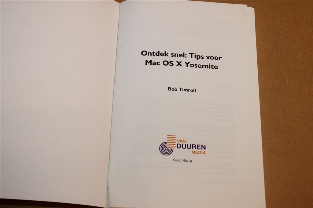 Tips voor Mac OS X Yosemite — Honderden Tips en Trucs, Ophalen of Verzenden, Zo goed als nieuw, Internet of Webdesign