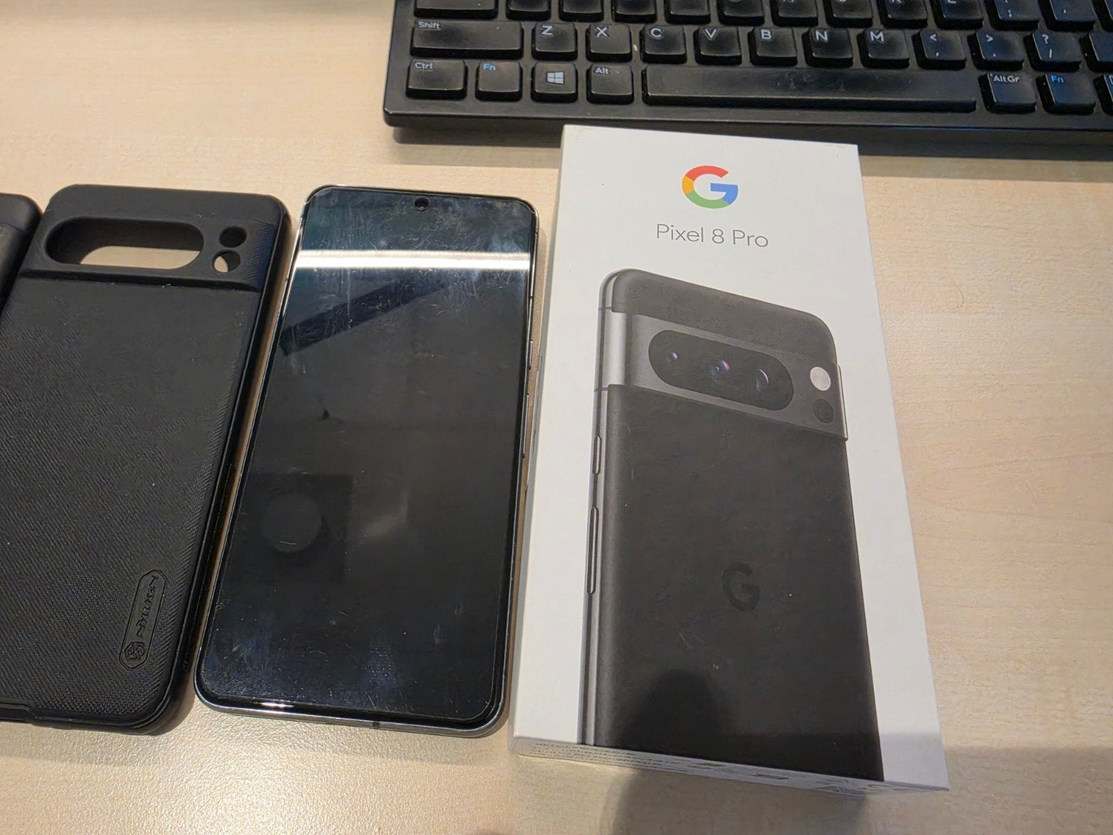 Google Pixel 8 Pro 512GB met 3 hoesjes en screenprotector, Gebruikt, Ophalen of Verzenden, Zonder simlock, Zonder abonnement