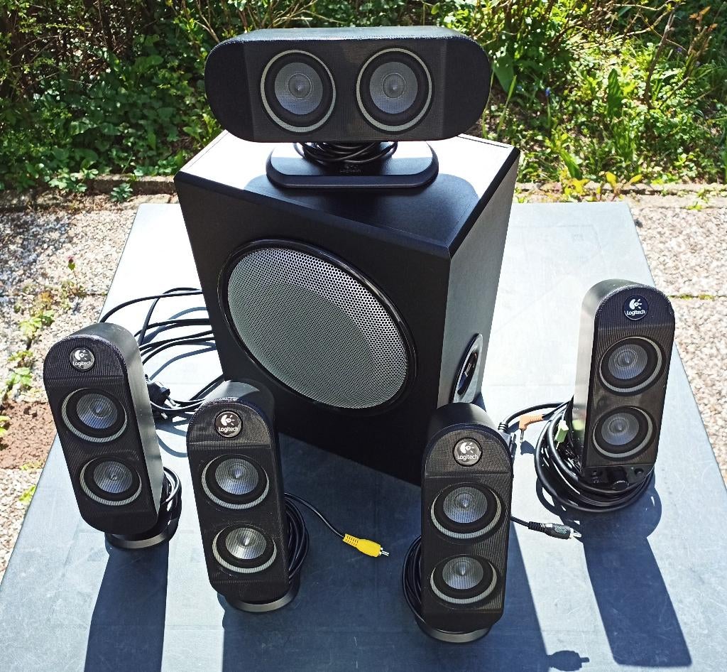 Logitech 5.1 Speakerset, Computers en Software, Pc speakers, Ophalen, Gebruikt, Audiokanaal 5.1, Logitech