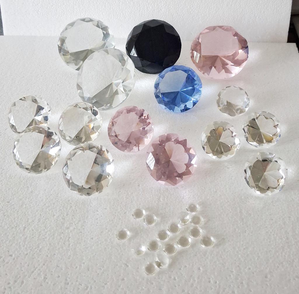 Lot diverse diamant glazen paper press, Ophalen of Verzenden