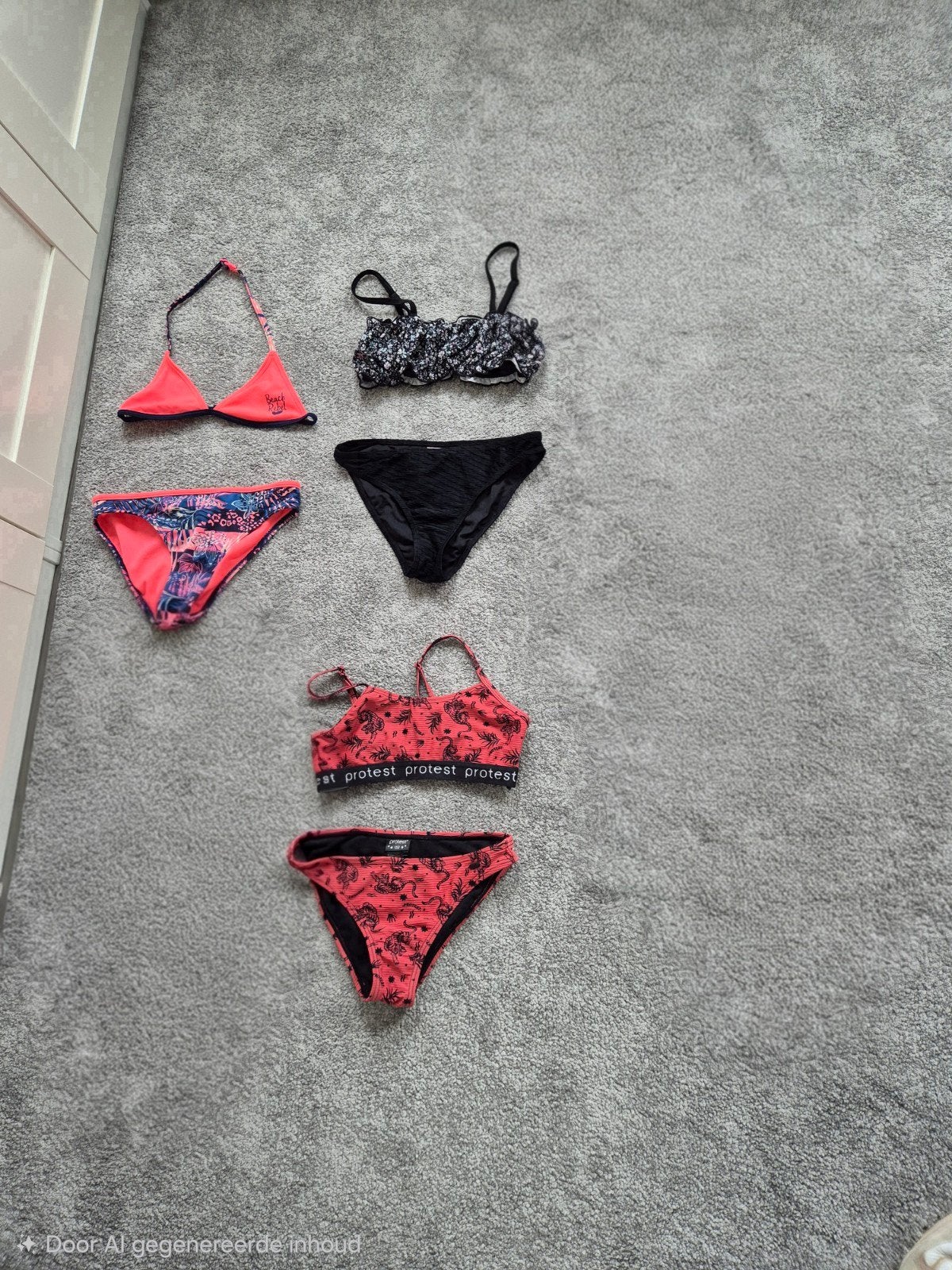 3x bikini maat 152, Kinderen en Baby's, Kinderkleding | Kinder-zwemkleding, Meisje, Ophalen of Verzenden, Zo goed als nieuw, Maat 152