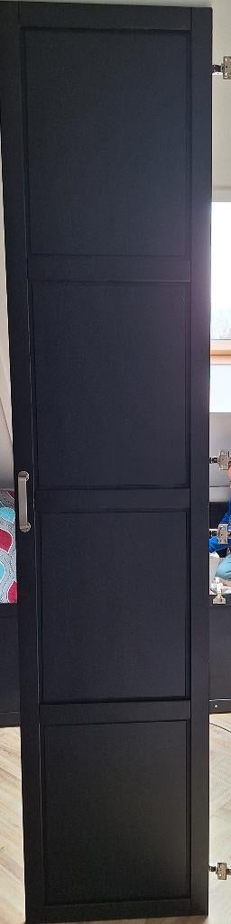 Ikea 4x zwarte Pax kastdeuren (incl toebehoren), Huis en Inrichting, Ophalen, Gebruikt, 200 cm of meer, Pax Ikea zwart