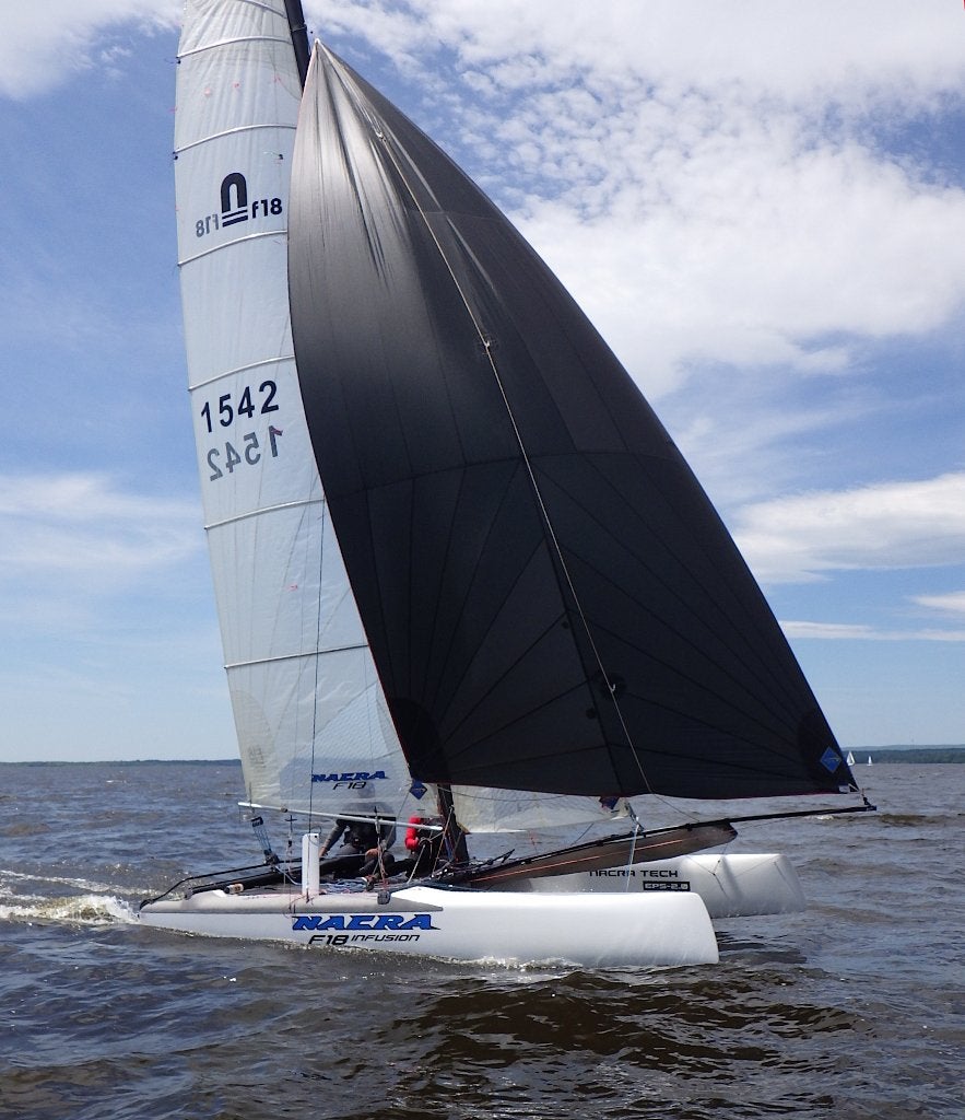 te koop Nacra F18 infusion i.v.m. wens voor een eenmansboot, Geen motor, 6 m, Nacra, F18
