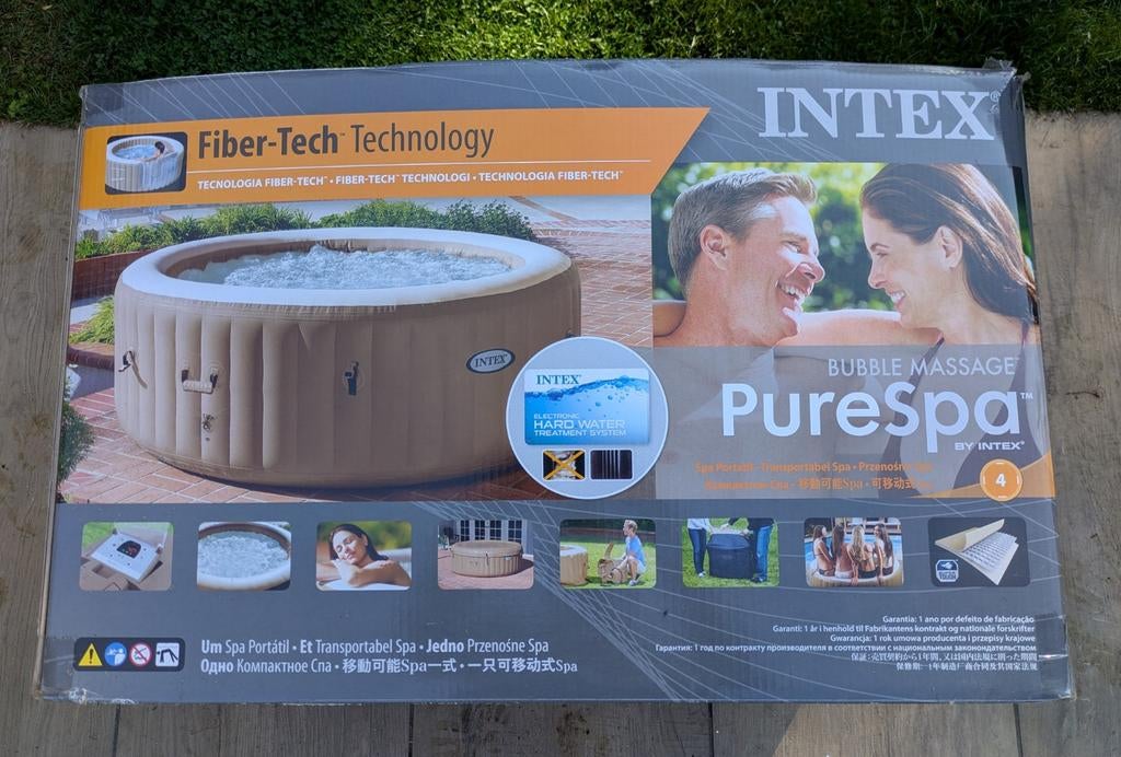Intex PureSpa Bubble Massage opblaasbare jacuzzi, Ophalen, Gebruikt, Filter, Opblaasbaar