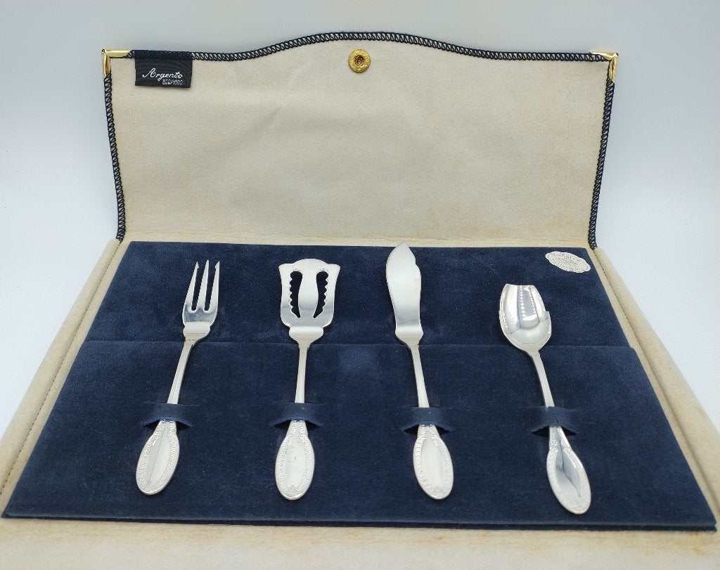 4-Delig zilveren Hors D'oeuvre set, Greggio / Tencarola