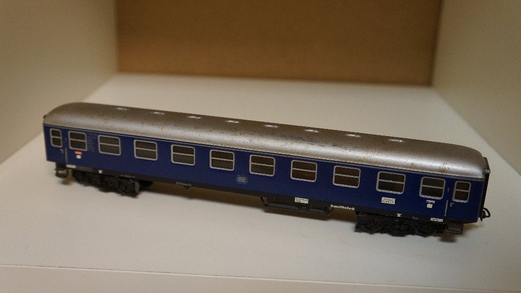 Märklin H0 blikken personenrijtuig 1e klasse DB (4027), Wisselstroom, Gebruikt, Wagon, Ophalen of Verzenden