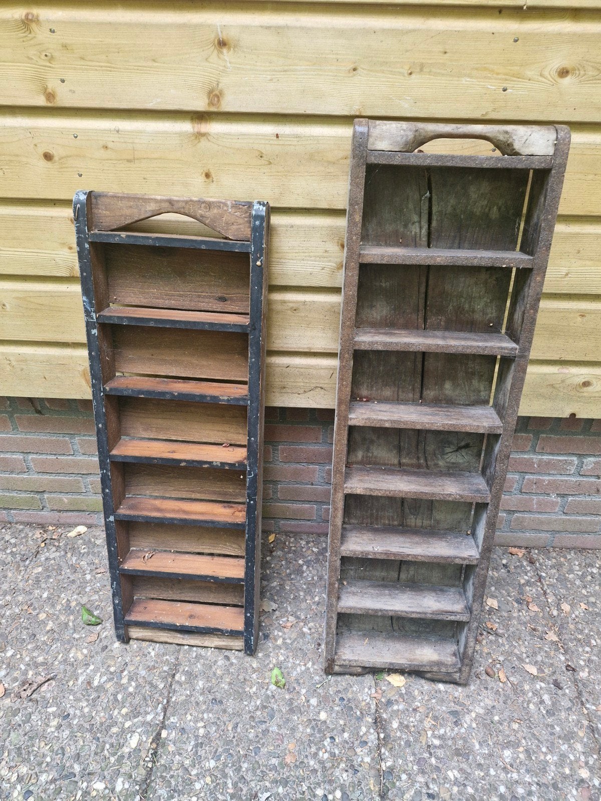 Vintage baksteen vormen- set van 2, Ophalen of Verzenden