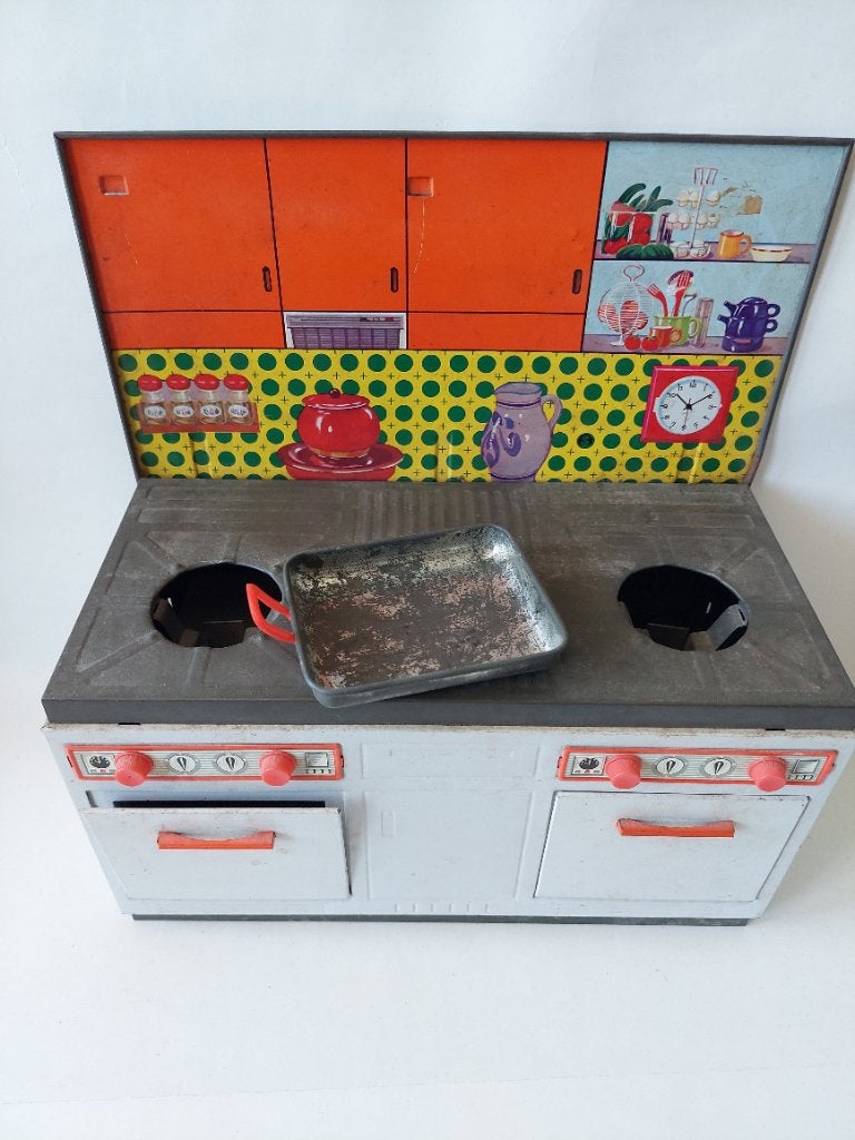 Vintage blikken keukentje, Ophalen of Verzenden