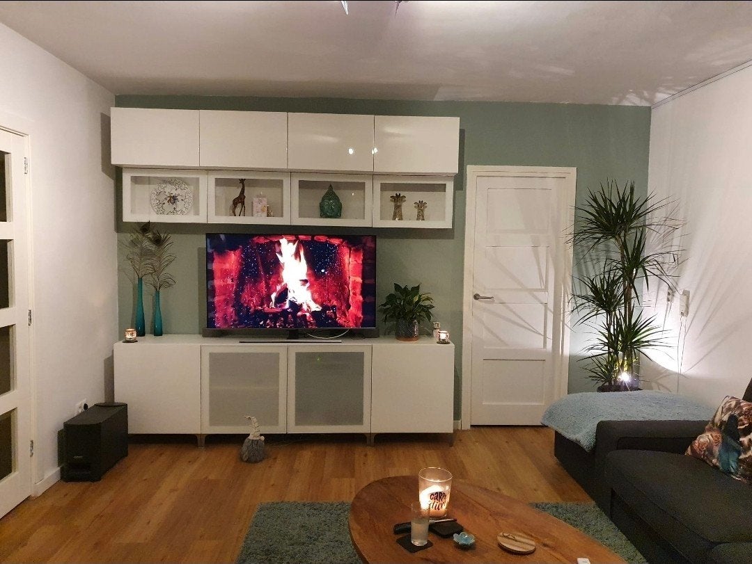 IKEA Besta TV-meubel met opbergkasten, Huis en Inrichting, Ophalen, Gebruikt, 200 cm of meer, 150 tot 200 cm
