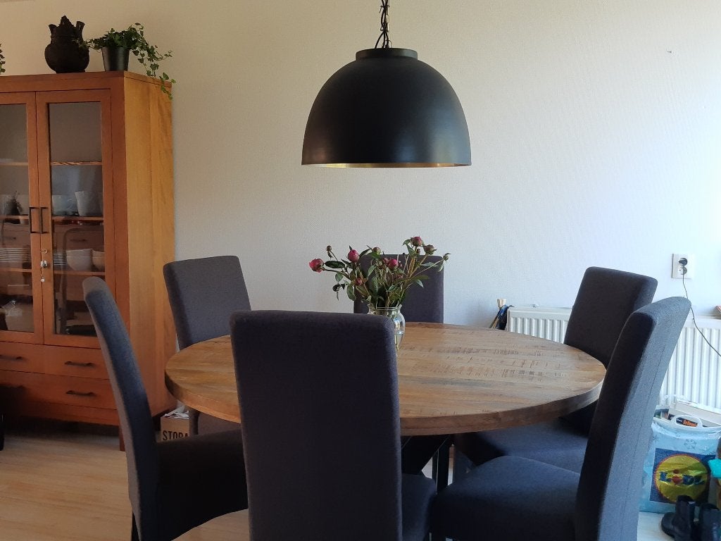 Hanglamp eettafel, Ophalen, Zo goed als nieuw, Metaal, E27 (groot)