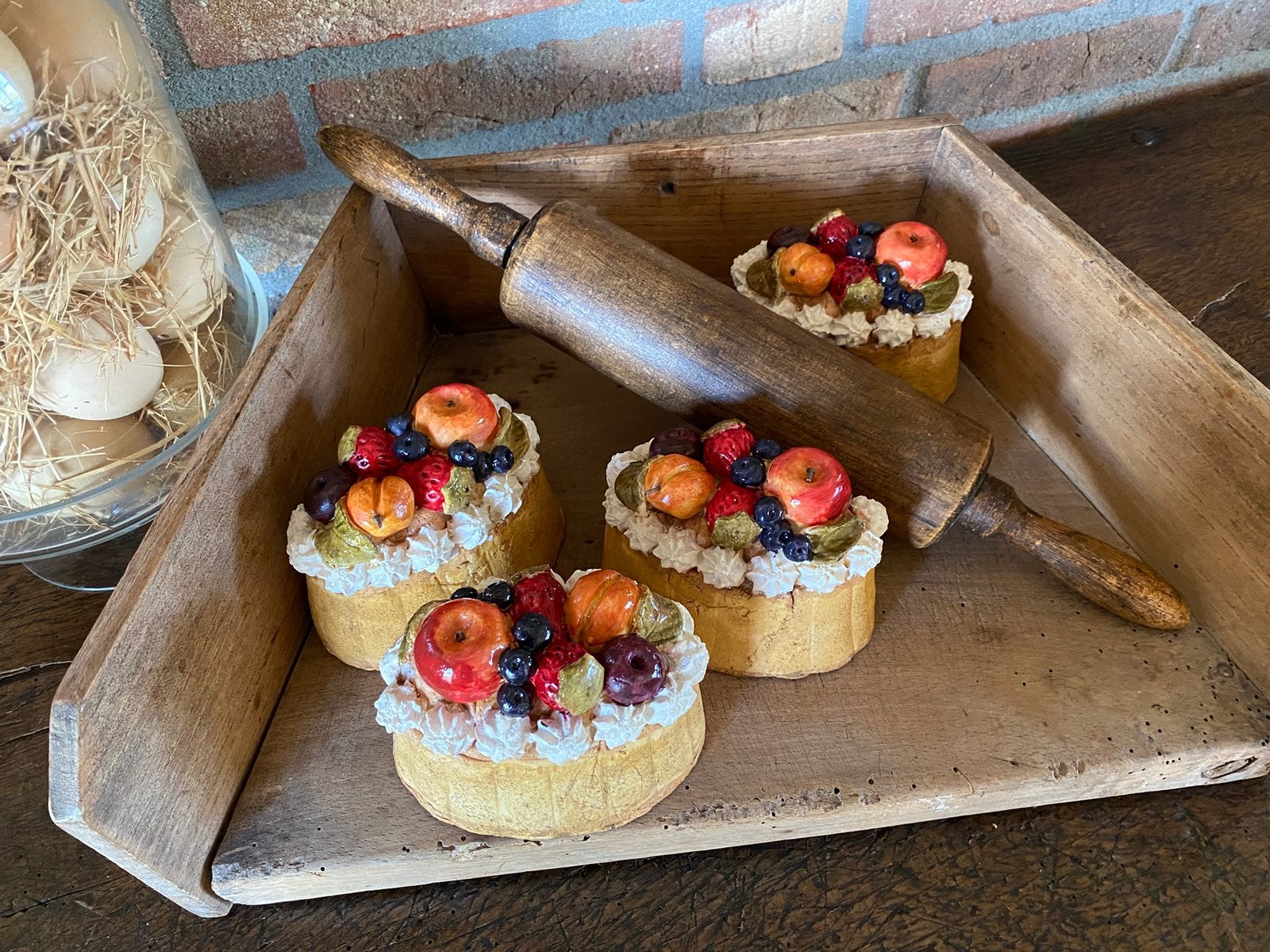 Decoratie grote ovalen gebakjes, Huis en Inrichting, Ophalen of Verzenden, Nieuw