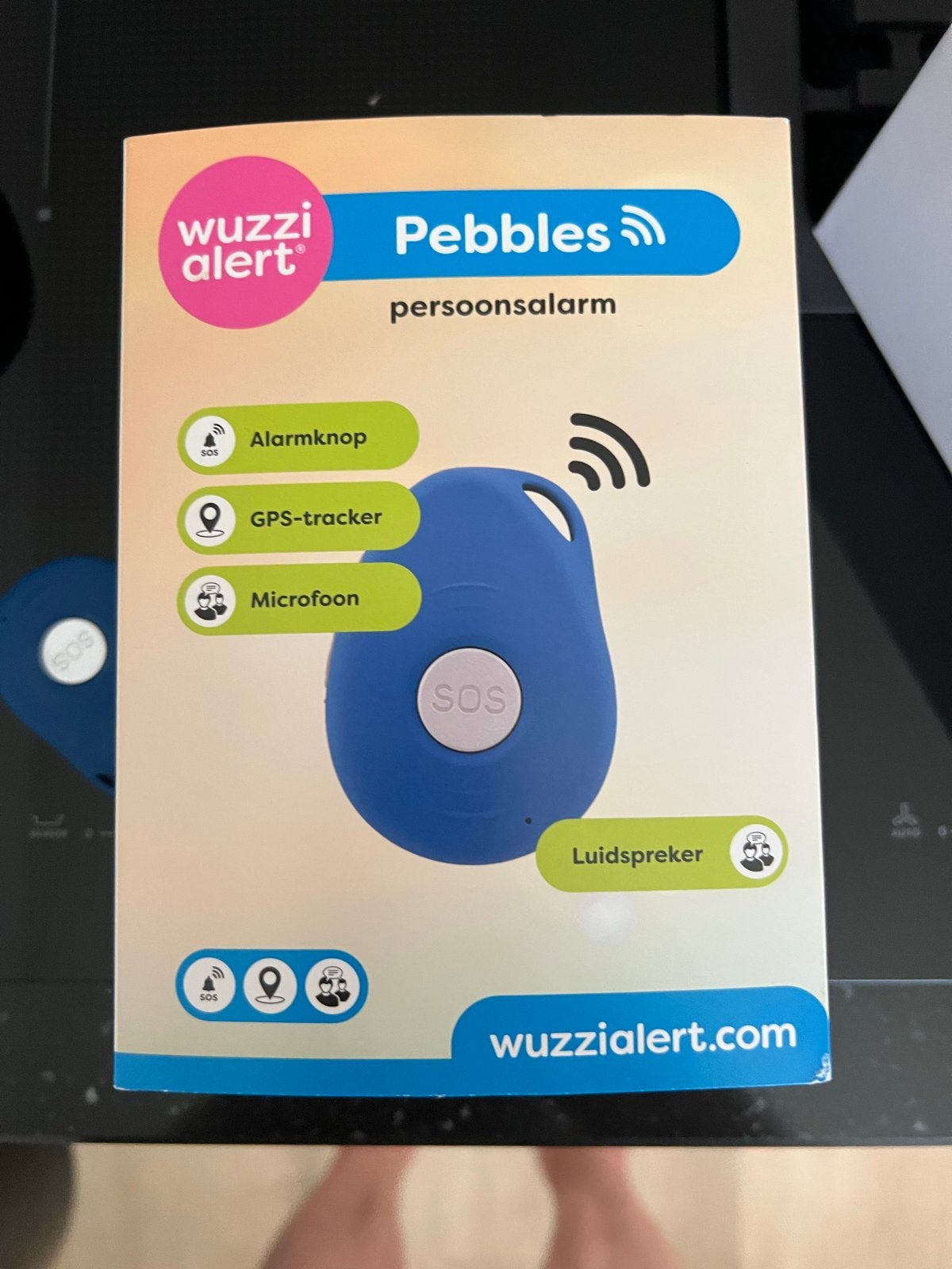 Wuzzi Alert Pebbles Persoonsalarm met GPS-tracker, Ophalen, Detector, Sensor of Melder, Nieuw, Overige soorten