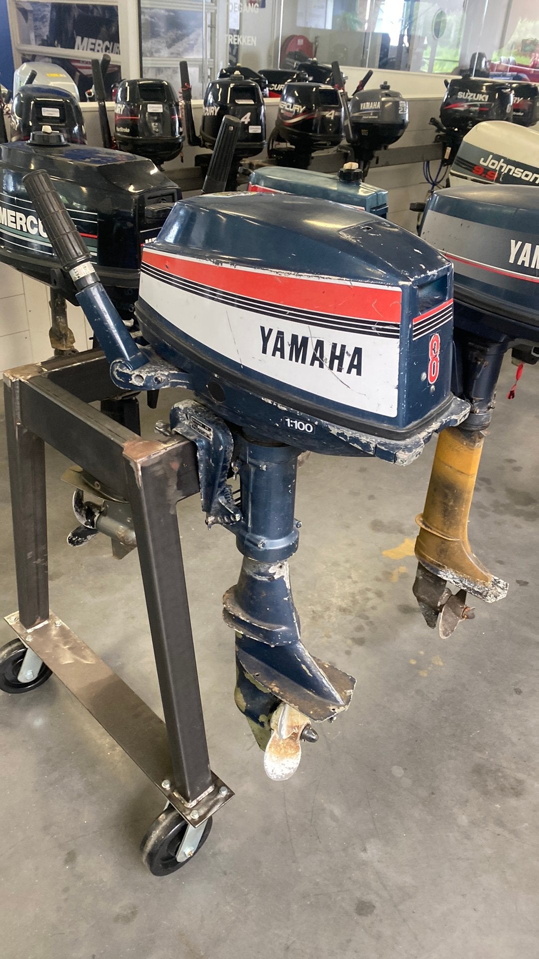 Yamaha 8 pk 2T kort knuppel, Gebruikt, 5 tot 10 pk, 2e hands Yamaha, Dave@allesmarine.nl