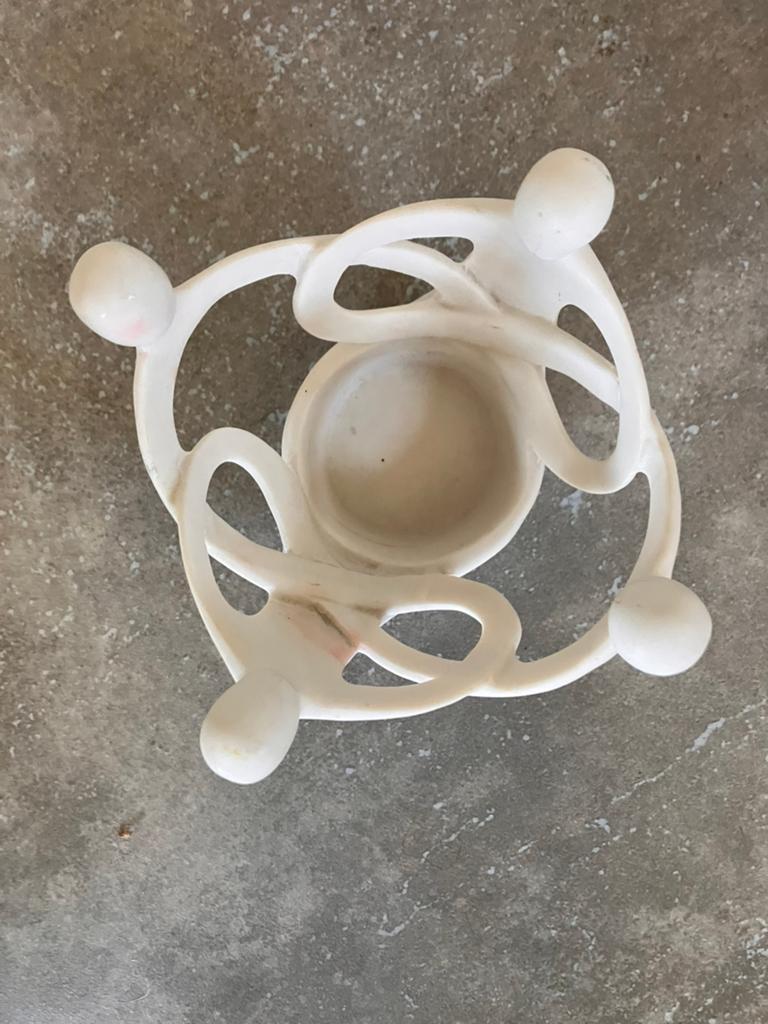 Polystone schaaltje/waxinelichtje  “Vriendenkring “, Ophalen of Verzenden, Zo goed als nieuw