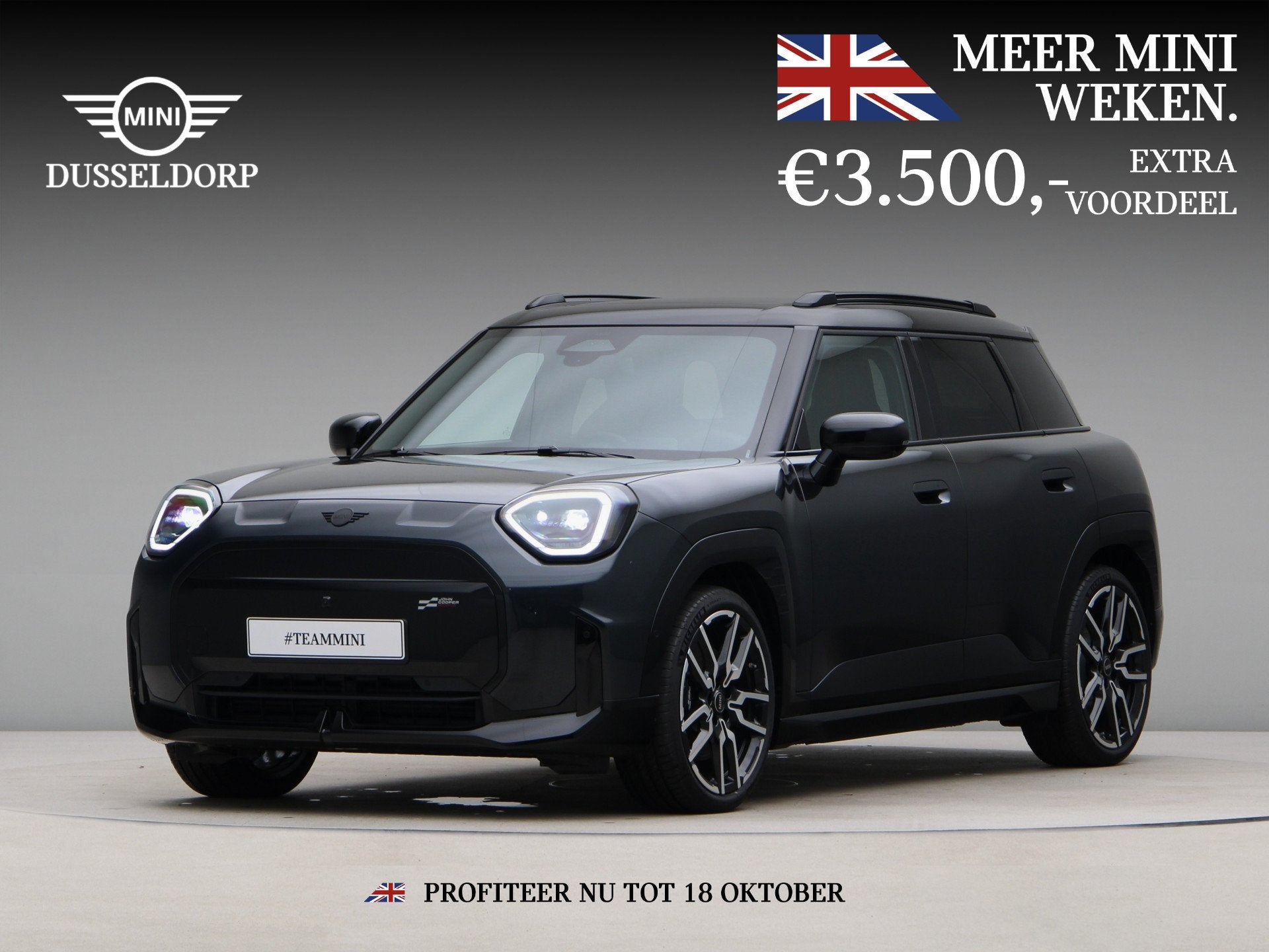 MINI Aceman SE John Cooper Works Pakket M PRIVATE LEASE EUR, Auto's, Zwart, Aceman, Nieuw, SUV of Terreinwagen